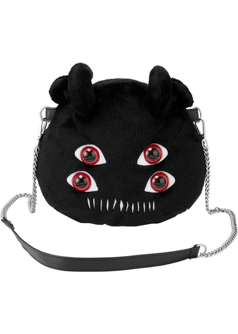 New In Killstar Kreeptures Don't Care Handbag Black