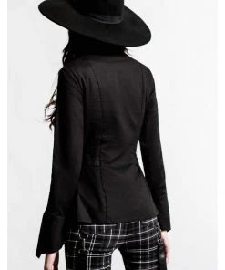 New In Killstar Haze & Confused Zip Shirt Black