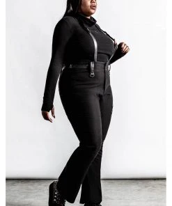 Killstar Prophet Of Doom Trousers With Suspenders Black