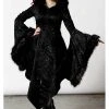Killstar Moonspell Brocade Coat With Hood Black New In