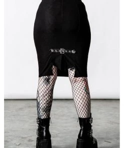 Killstar Warbird Pencil Skirt Black New In