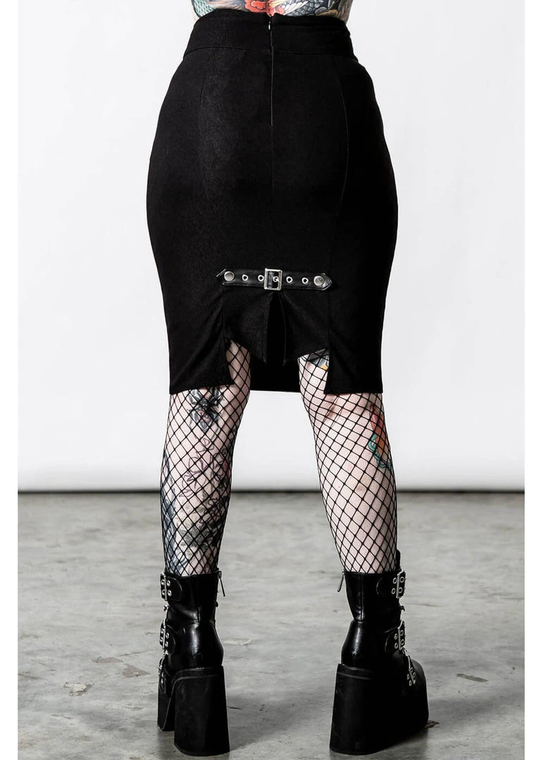 Killstar Warbird Pencil Skirt Black New In