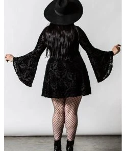 Killstar Lost Kingdom Lace-Up Dress Black New In