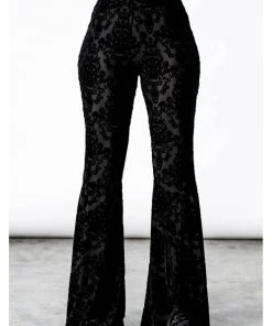 New In Killstar Lucifuge Bell Bottoms Trousers Black