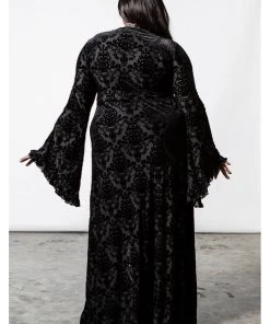 Killstar Inferno Velvet Duster Black