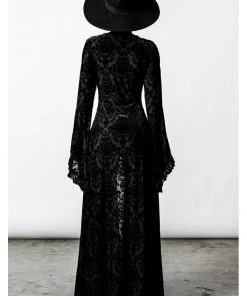 Killstar Inferno Velvet Duster Black