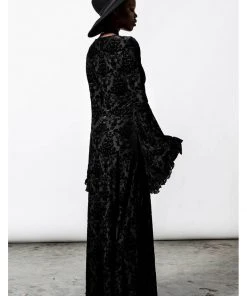 Killstar Inferno Velvet Duster Black