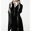 New In Killstar Dark Decent Velvet Duster Black