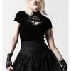 Killstar Malady Velvet 40's Top Black
