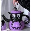 Killstar Meowloween Cat Teapot Black New In