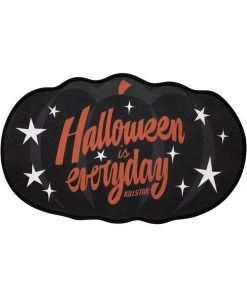 New In Killstar Halloween Pumpkin Doormat Black