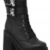 New In Killstar Belfry Bat Boots Black