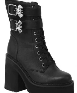 New In Killstar Belfry Bat Boots Black