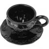 Killstar Daemon Teacup & Saucer Black New In