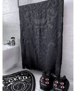 Killstar Daemon Bathroom Towel Black New In