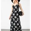 Killstar Heads Rollin' Skulls Maxi Dress Black