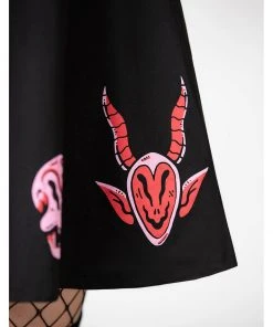 Killstar Covenant Skater Skirt Black