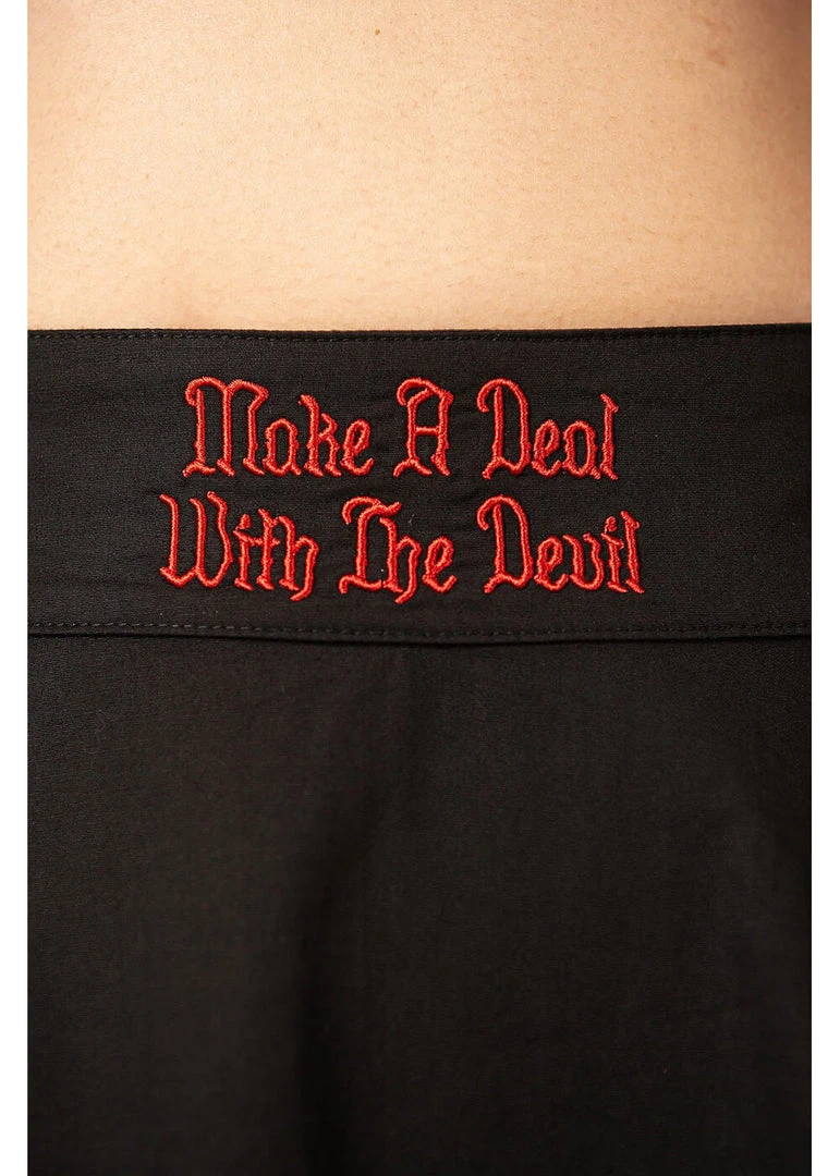 Killstar Covenant Skater Skirt Black