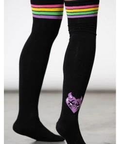 Killstar Fantasy Rainbow High Socks Black New In