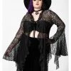 Killstar Vilania 70's Lace Duster Black
