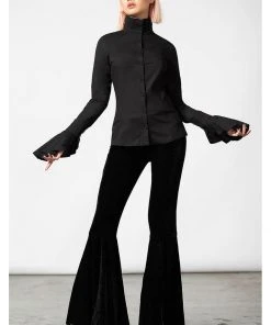 New In Killstar Feronia Shirt Blouse Black