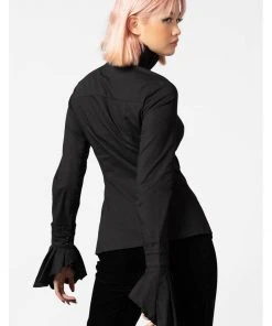 New In Killstar Feronia Shirt Blouse Black