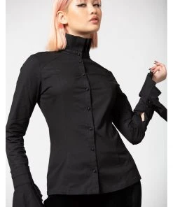 New In Killstar Feronia Shirt Blouse Black