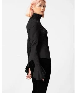 New In Killstar Feronia Shirt Blouse Black
