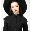 Killstar Magda Winged Shirt Blouse Black New In