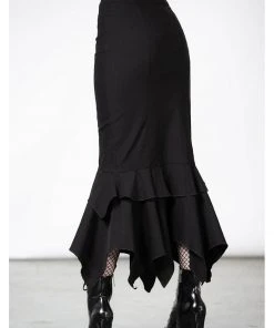 Killstar Devina Maxi Skirt Black