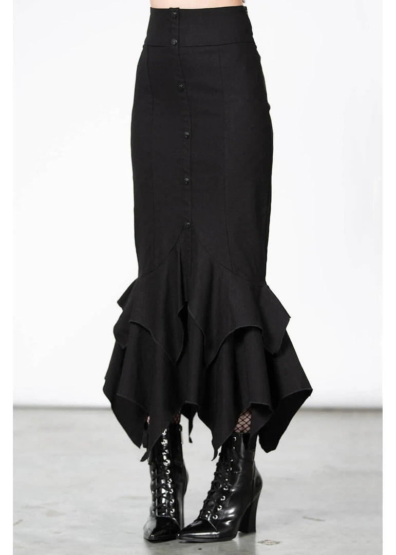 Killstar Devina Maxi Skirt Black