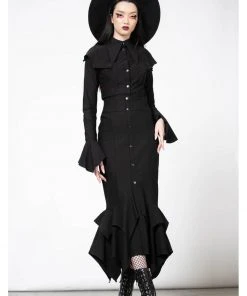 Killstar Devina Maxi Skirt Black