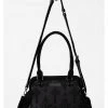 Killstar Grace Flocked Handbag Black