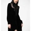 Killstar Nymyra Velvet Cameo 60's Dress Black