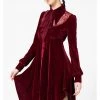 Killstar Nymyra Velvet Cameo 60's Dress Blood Red New In