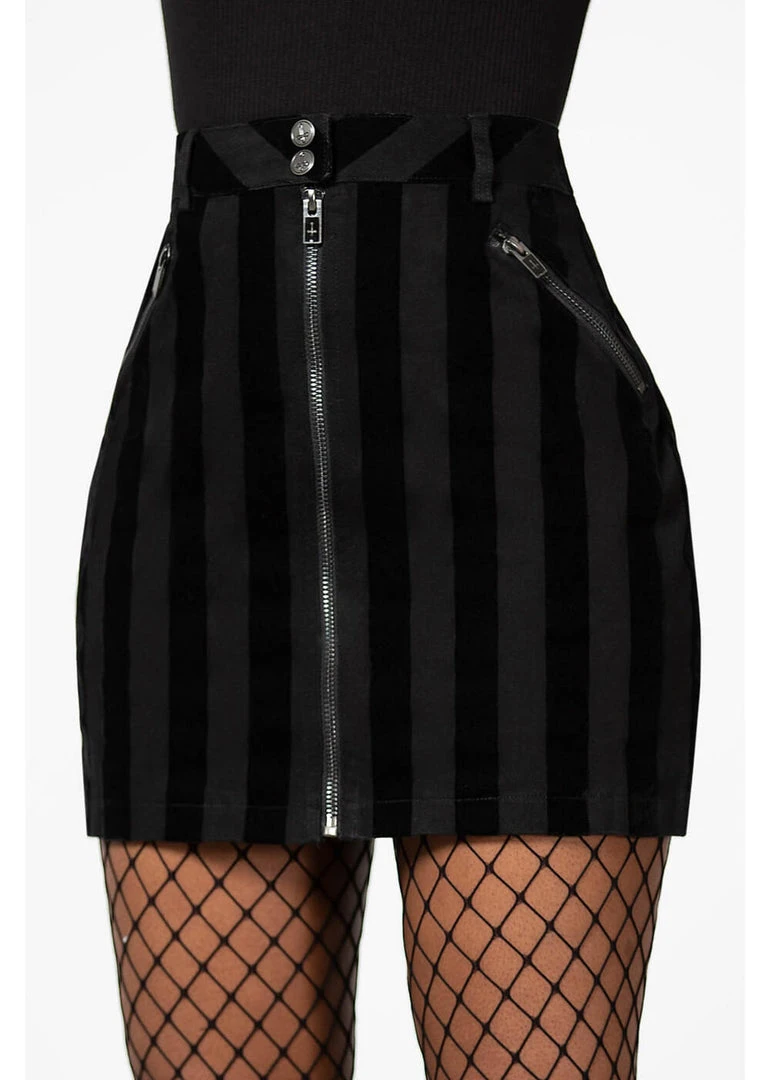Killstar Scallywag Mini Skirt Black