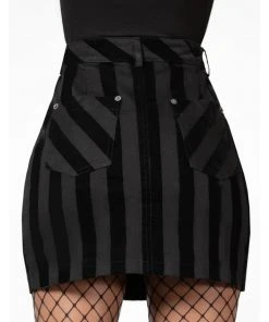 Killstar Scallywag Mini Skirt Black