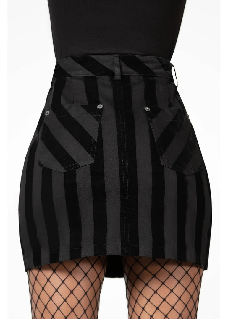 Killstar Scallywag Mini Skirt Black