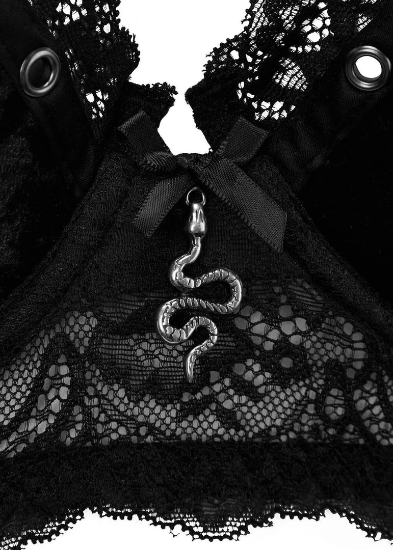 Killstar Sacred Spirits Velvet Bralet Black