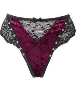 Killstar Sacred Spirits Velvet Panty Bloodred