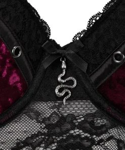 Killstar Mercy Lace Bra Bloodred New In