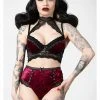 Killstar Mercy Lace Panty Bloodred