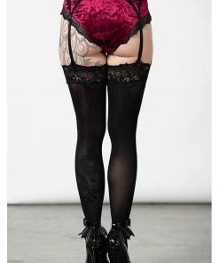 New In Killstar Mercy Lace Garter Belt Bloodred