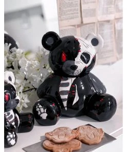 New In Killstar Teddy Ceramic Jar Black