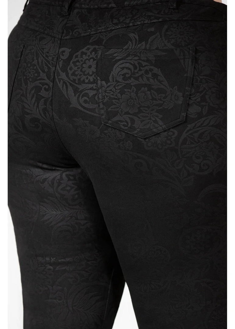 Killstar Black Lily 70's Bell Bottoms Flare Trousers Black New In