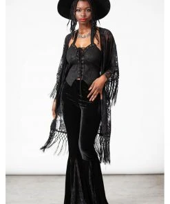 Killstar Witch Hazel Lace Kimono Black New In