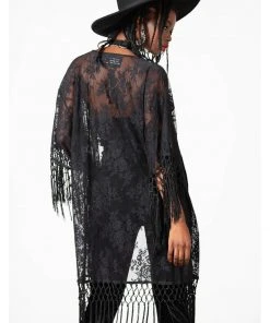 Killstar Witch Hazel Lace Kimono Black New In