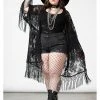 Killstar Witch Hazel Lace Kimono Black New In