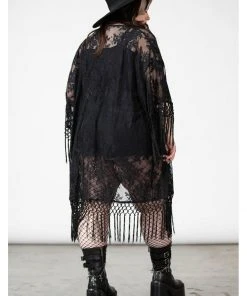 Killstar Witch Hazel Lace Kimono Black New In