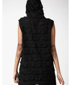 Killstar Hunters Hooded Vest Top Black